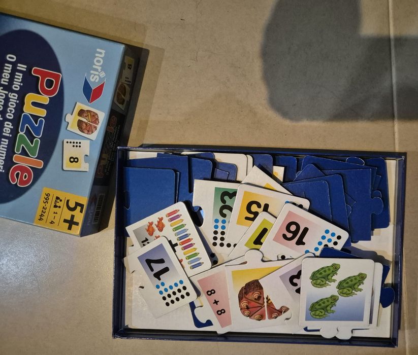 Puzzle de números para crianças com  mais de 5 anos