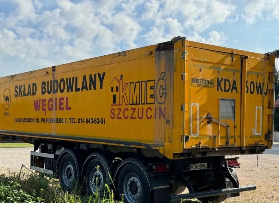 Wielton 34NNW  Naczepa wywrotka aluminium 40 m3 2009 oś SAF IDEALNA podłoga super