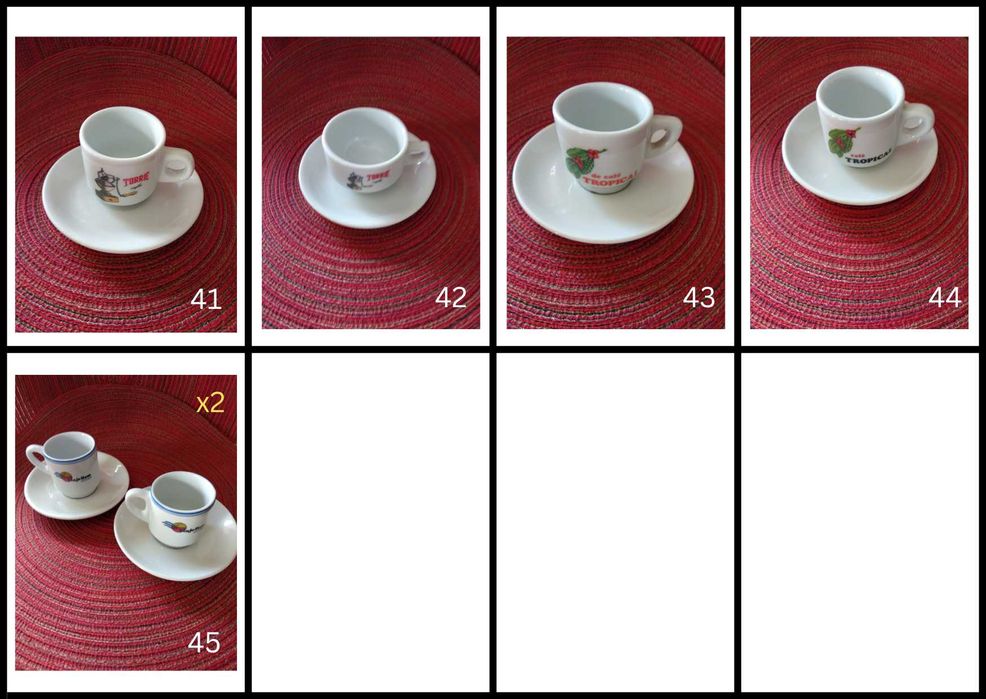 Chávenas de Café com Pires de coleção