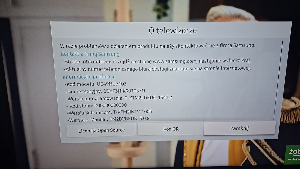 Telewizor Samsung 49"Smart 4kUHD