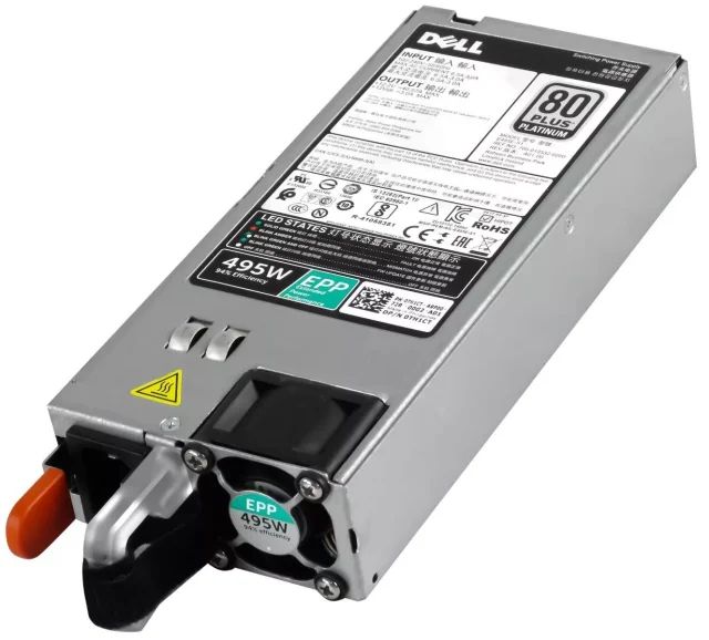 Fonte Dell 495W EPP 80Plus Platinum — Nova