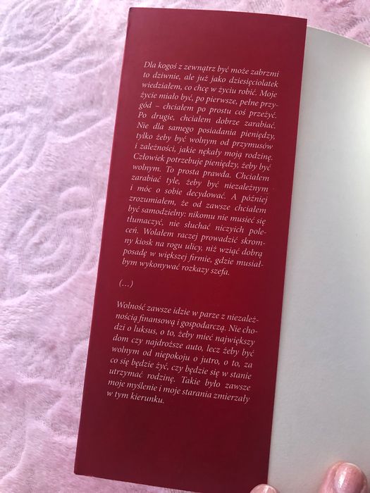 "...i wtedy wspiąłem się na drzewo" Dirk Rossmann