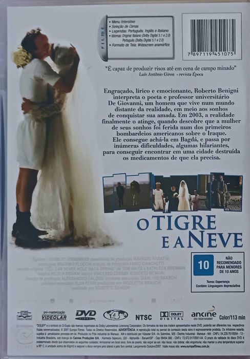 Roberto Benigni. O Tigre e a Neve.