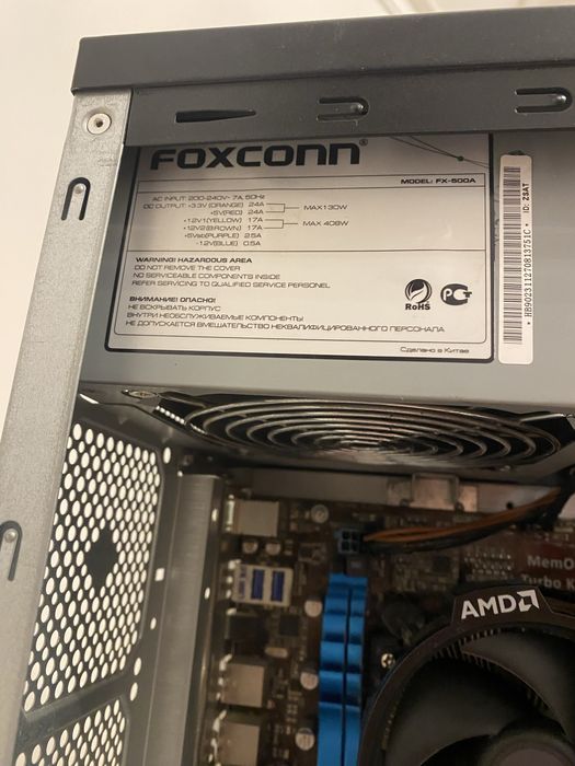 Ігровий пк /intel core i5 2320/8gb ddr3/rx580 4gb sapphire nitro+/ssd