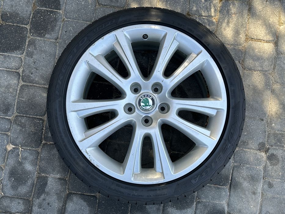 Koła Škoda Octavia II (RŠ), 18 cali, 5x112! Stan DB+! Wysyłka!
