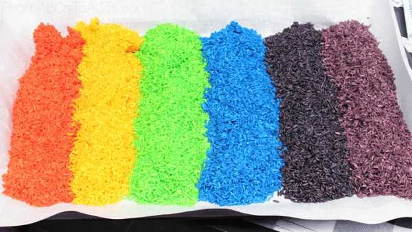 Arroz Colorido Perfumado  p/ Decoração ou Eventos