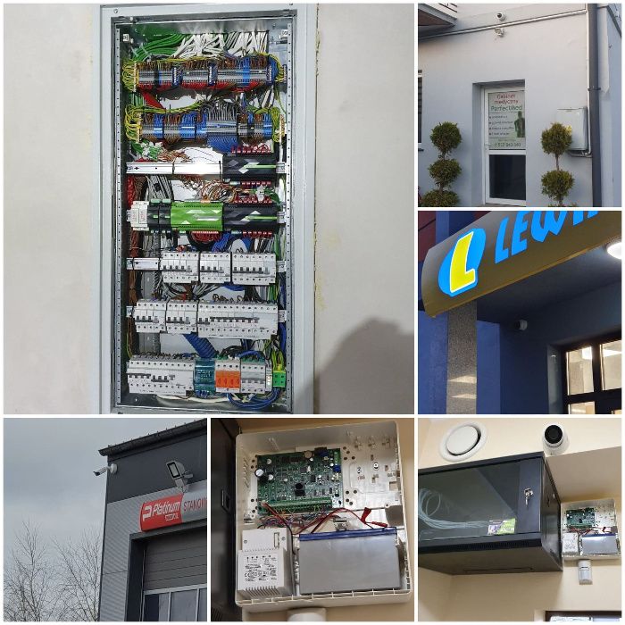 Montaż Kamer Monitoring CCTV Alarmu systemy alarmowe Napędy do bram