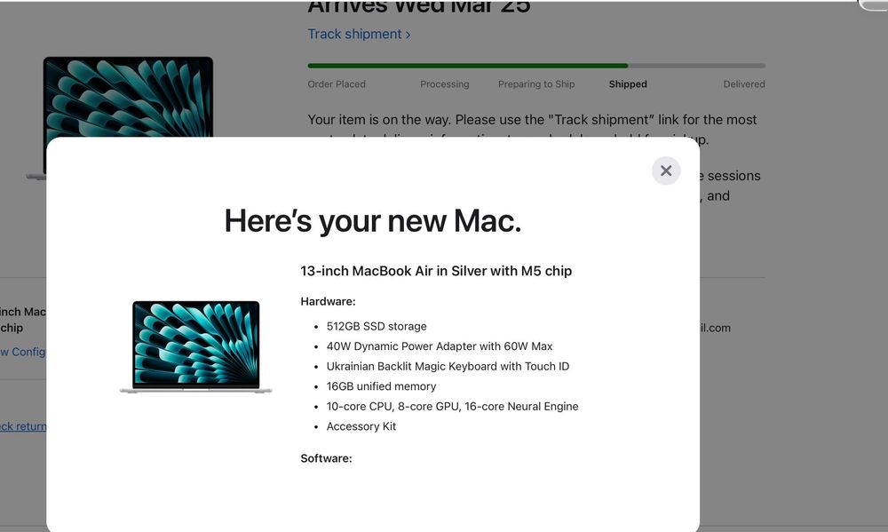 2026 MacBook Air M5 16/512GB Silver TRADEiN Гарантія 1 рік NEW