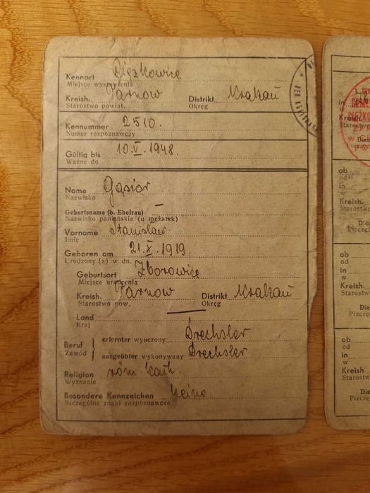 Kennkarte - kenn karte z danymi