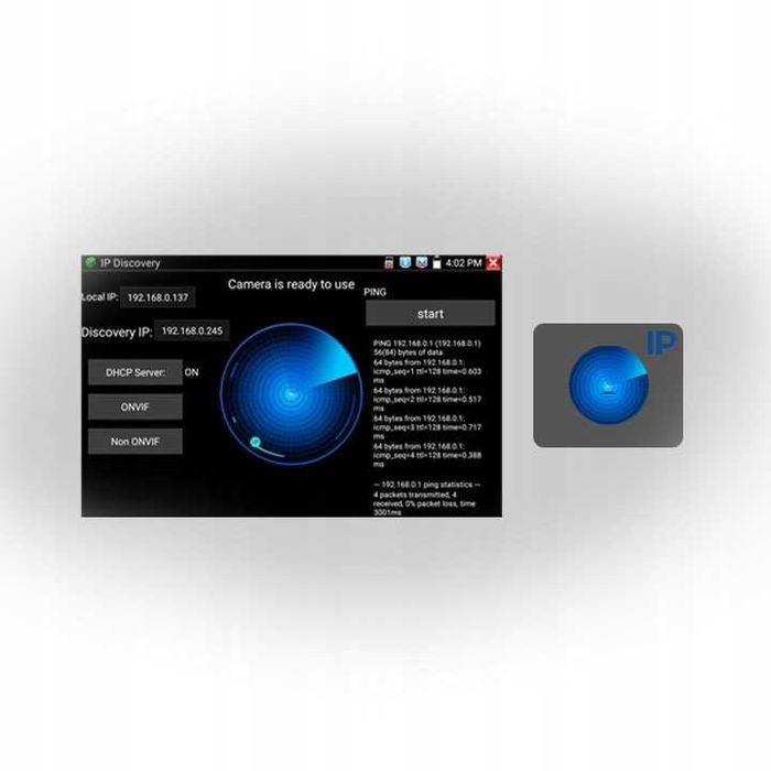 Tester wielofunkcyjny ONVIF CCTV do IP Kamery CVBS dotykowy AHD PTZ