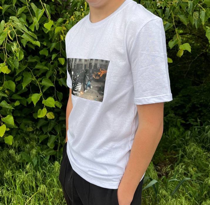 Футболка New Balance Маляр / Біла Футболка Нью Беланс Маляр