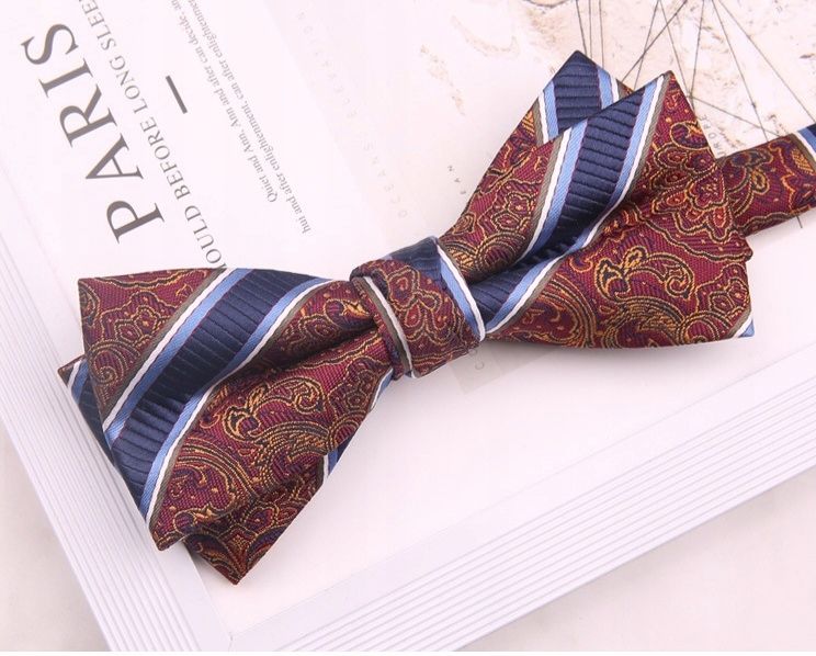 Muszka piękna MUCHA męska tkana wzór 57 + ozdobne Pudełko