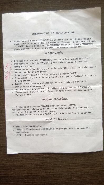 Temporizador de tomada elétrica digital