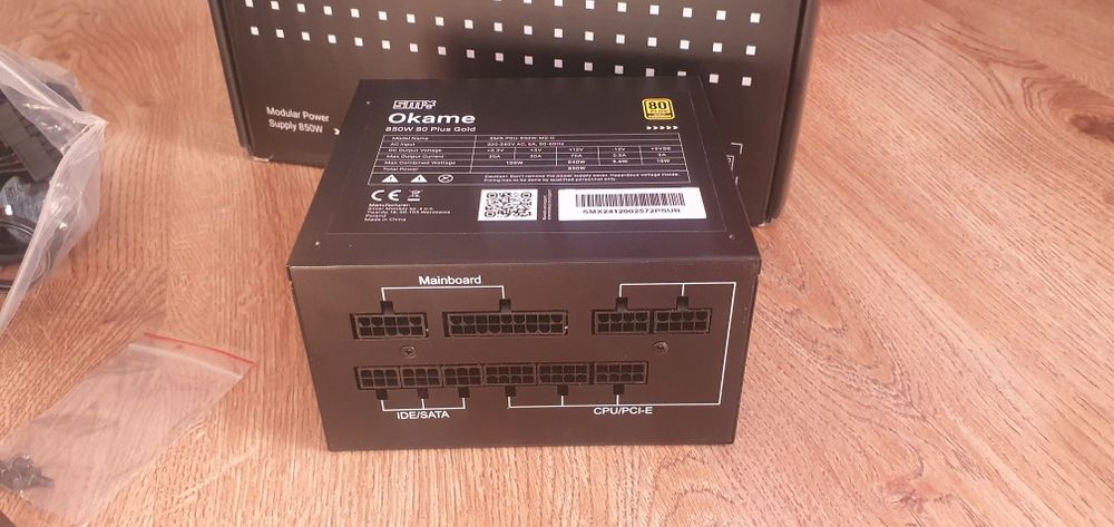 Zasilacz Silver Monkey X Okame M2 850W 80 Plus Gold – praktycznie nowy