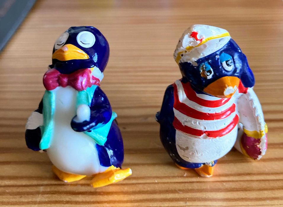 Figurki z jajka niespodzianki-dalmatyńczyk pingwin żaba