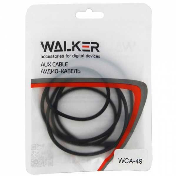 AUX Cable(аукс кабель) WALKER H49 black /Аудіокабель WALKER H49 чорний