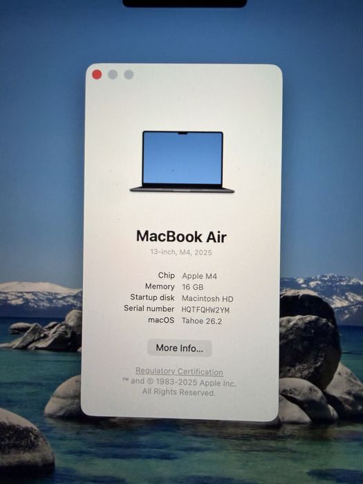 Macbook Air M4 , 2025. 13-inch