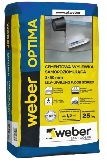 Wylewka samopoziomująca Optima Weber 2