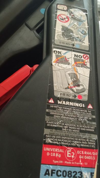 Cadeira auto  0 /18 k