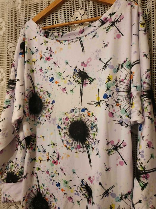 sukienka cygaretka dmuchawce Muukreacje