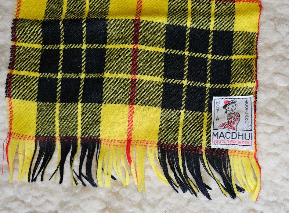 Шотландский винтажный шерстяной шарф Macdhui - оригинал
