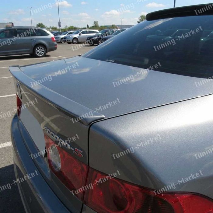 Лип спойлер сабля на багажник Honda Accord 7, Козырек Бленда на заднее стекло Хонда Аккорд 7