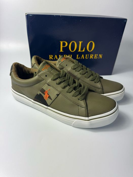 Nowe sneakersy męskie POLO RALPH LAUREN zielone oliwkowe 40
