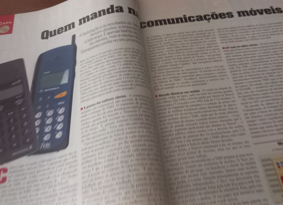 Mimo da TMN em 1997 na capa da revista Exame