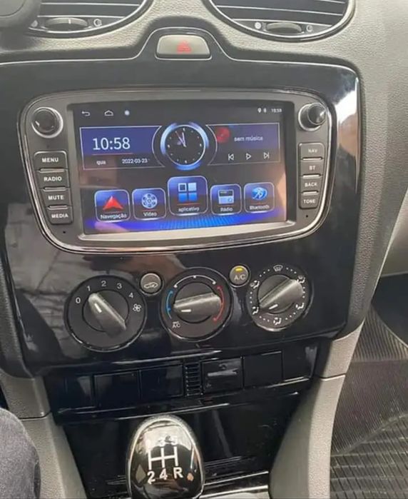 Rádio Ford Focus, Mondeo, S-Max Android 14 com GPS
