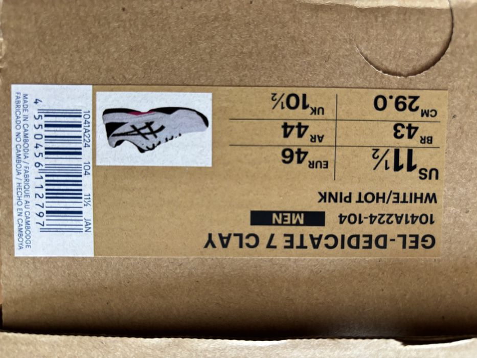 Nowe buty tenisowe Asics