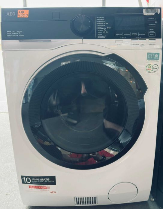 Nowa AEG  pralko-suszarka z pompą ciepła 9/6 kg Seria 9000  SensiDry