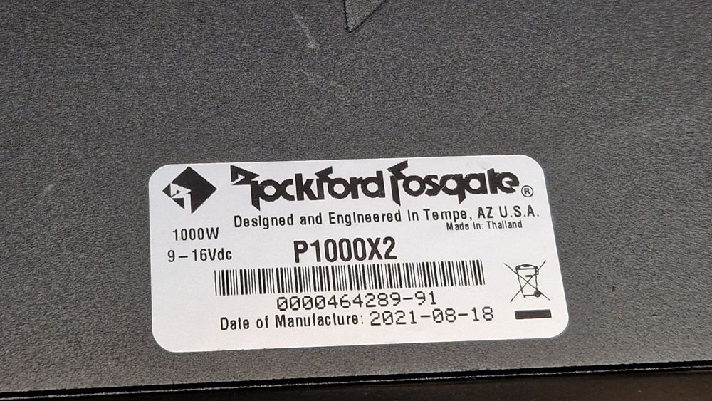 Rockford Fosgate Punch P1000x2 mocne dwa kanały klasa AB