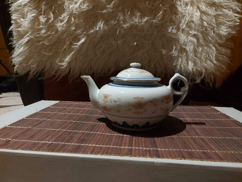 Zestaw chińskiej porcelany z ryżem (PRL)