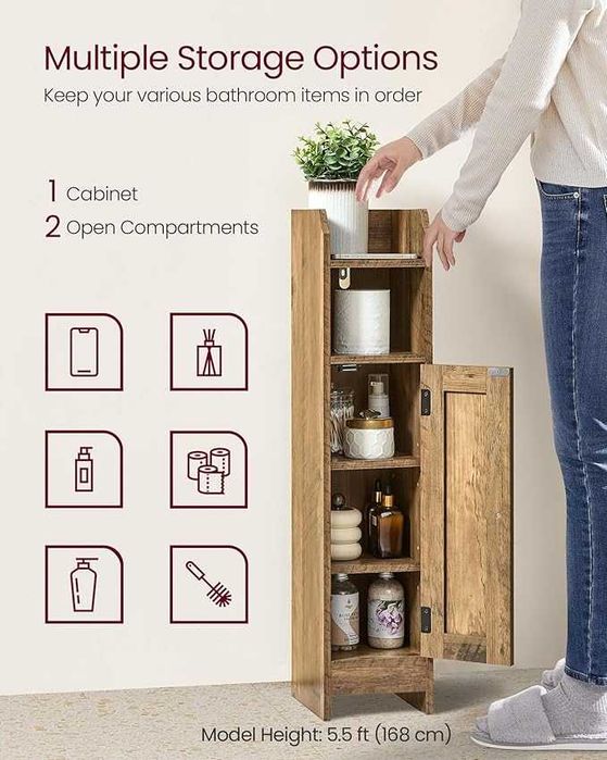 Wąska szafka łazienkowa