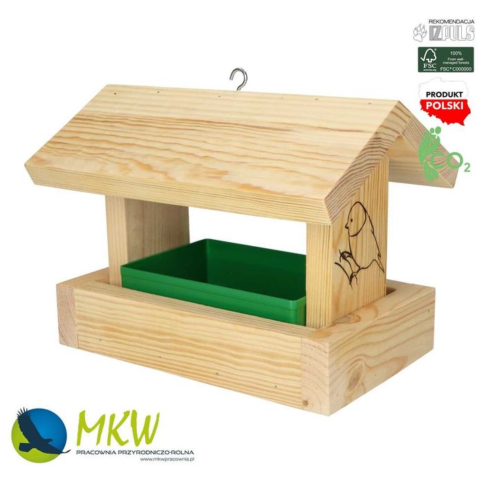 Comedouro educativo Faça Você Mesmo modelo DREWNIANY ECO DIY MKW