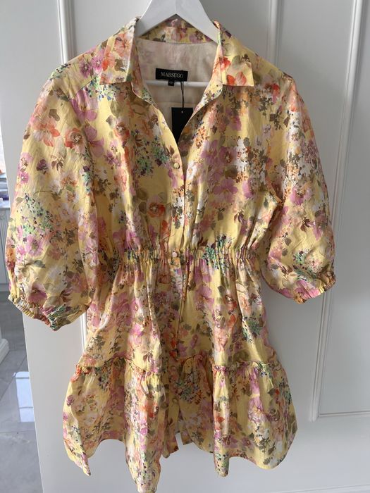 Marsego Dubai сукня льон платье цветочный принт