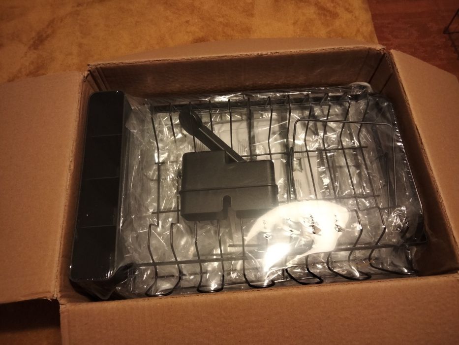 Escorredor loiça Temu, ainda na caixa