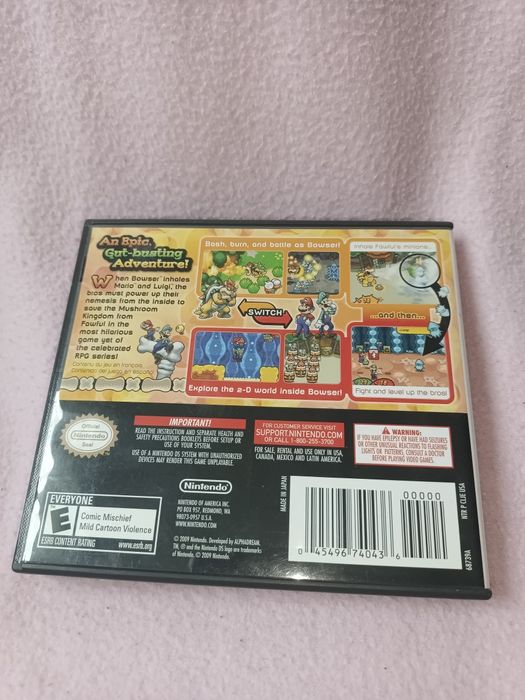 Mario i Luigi Bowser's Inside Story Nintendo Ds