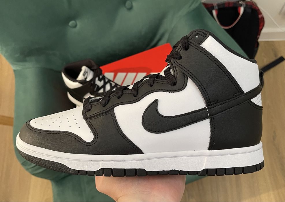 Buty Nike Dunk High Retro White Black rozm. 42