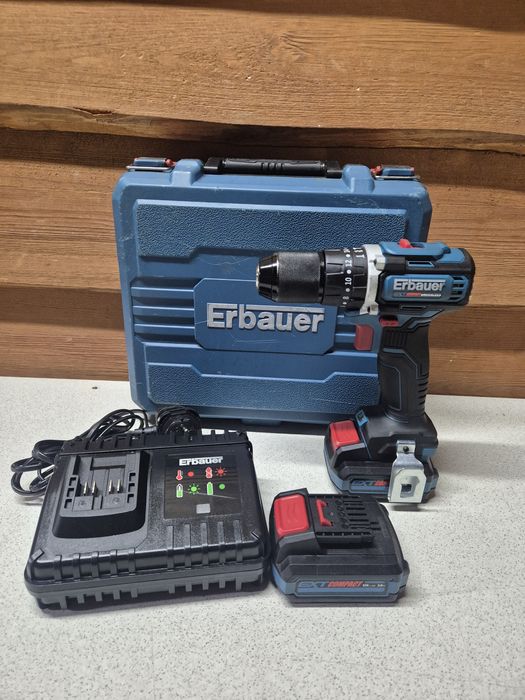 Erbauer Wkrętarka Udarowa Zestaw 2xAku 3.0Ah! F51