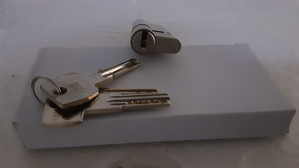 Canhão de fechadura para porta blindada