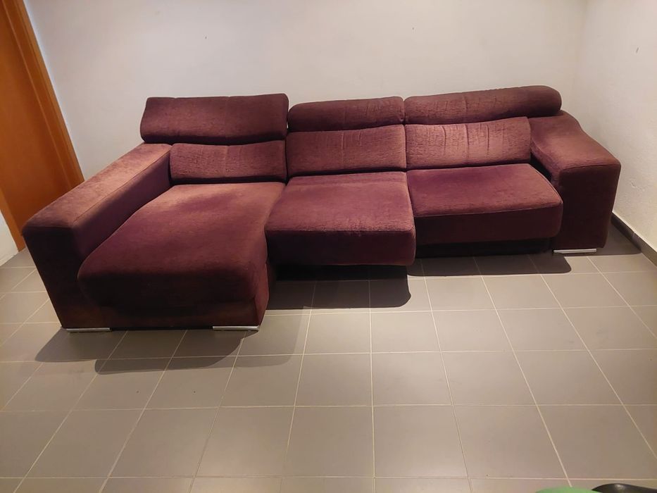 Sofá 3 lugares com Chaise longue