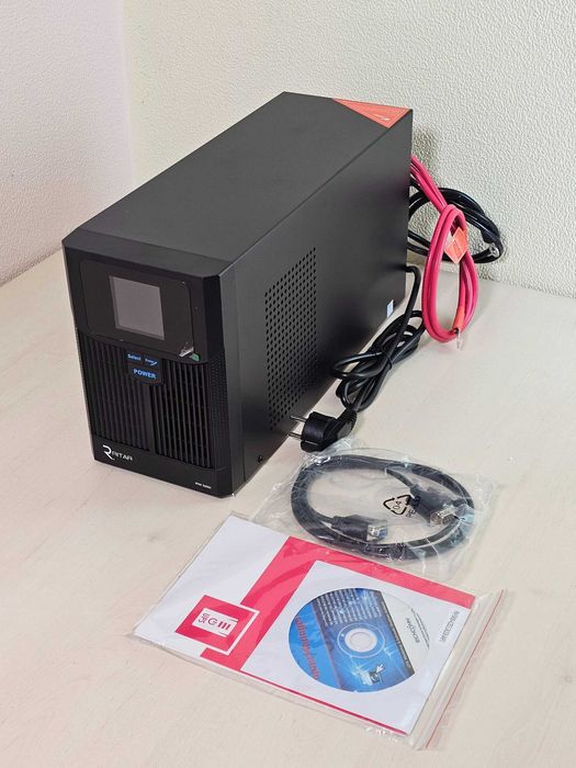 ДБЖ RITAR RTSW-1500 LCD 1500VA / 1000W, 12V, чиста синусоїда, Новий UPS 1 квт