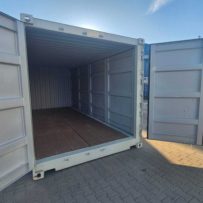 Kontener 20' FSA Full Side Access – po jednej podróży (One Way) szare 7035