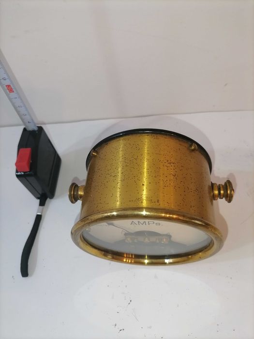 Amperimetro vintage de latão