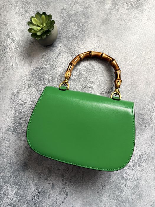 Жіноча сумка Gucci Bamboo 1947 Small Green