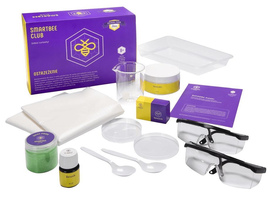 Eksperymenty naukowe. Ruchome piaski. Smartbee Club