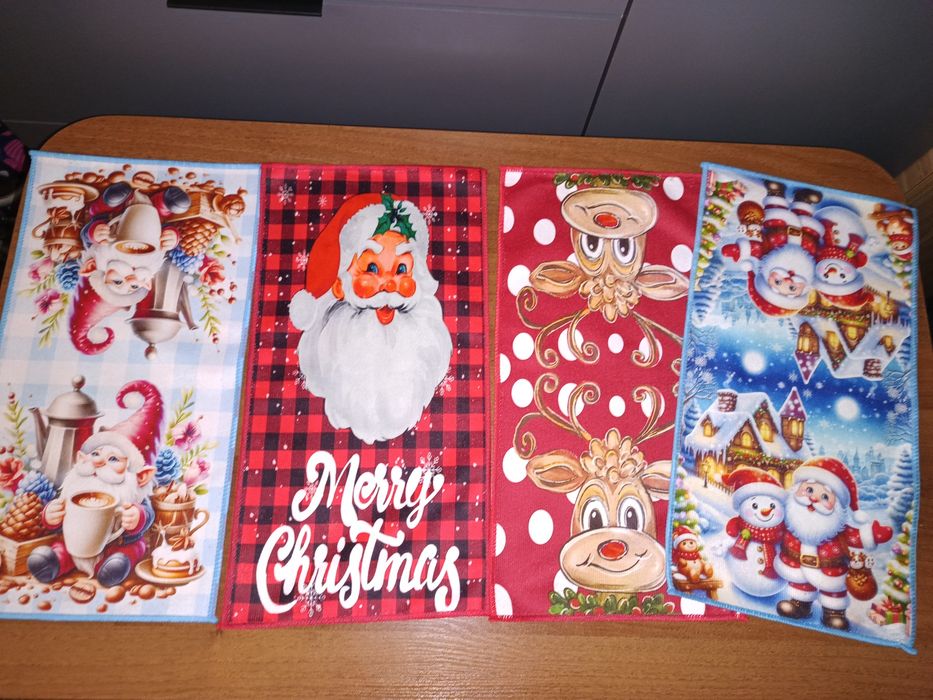 Новогоднее полотенце кухонное