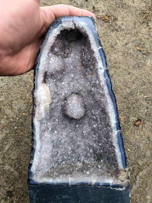 Naturalny kamień Ametyst geoda Wielki okaz