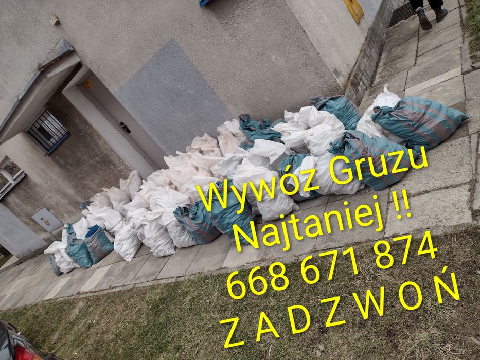 Wywóz GRUZU, ŚMIECI, Mebli, RTV/AGD Szybko, Tanio, Solidnie!